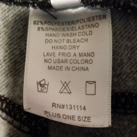 Silver Polyester/Spandex Pants - Picture 10 of 10